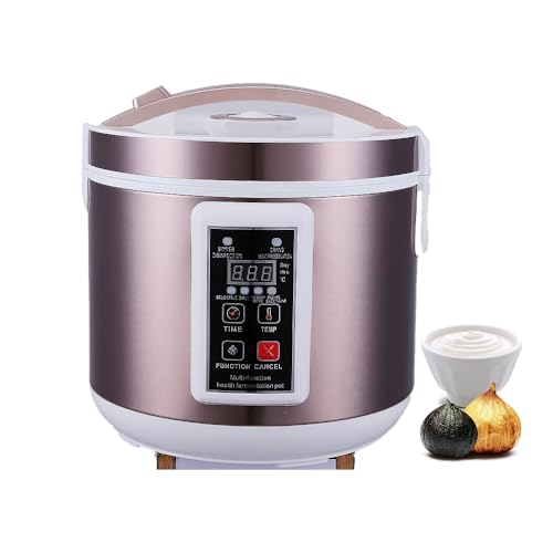 黒にんにく発酵機 多機能発酵機 大容量 7.5L 炊飯器 独立内釜で均一加熱 停電メモリーヨーグルト/納豆/漬物/甘酢/自家製酢/果実酒対応 煮込み機能 健康食品 温度調節 時間自由選択 (6L多機能)