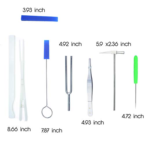 Aokbean 18Pcs Piano Tuning Tool Kits With Professional Tuning Wrench Tuning Hammer Mute Lever Felt Mutes Fork For Piano Care Products Case Set #TOP2