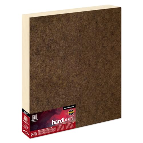 Image of Ampersand Art Supply Hardboard Wood Painting Panel: Museum Series Hardbord, 24 inch x 24 inch, 2 Inch Cradled Profile