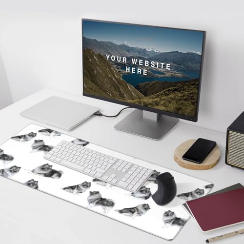 Tapis de souris grand format antidérapant pour éviter les glissements de clavier - 7