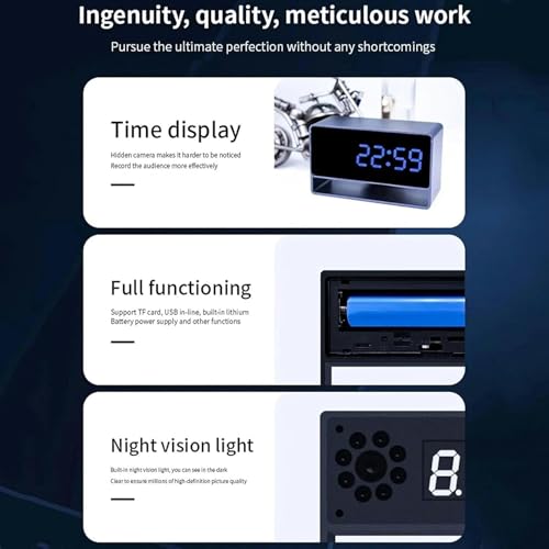 Mini caméra vision nocturne objectif haute définition pour intérieur - 6