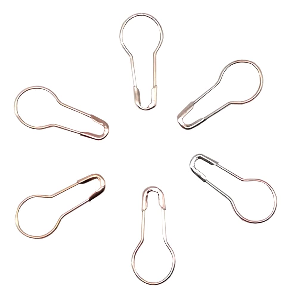 Yosawo 500 pcs Safety Pin Clothing Tag Pins Bulb Pin Metal Gourd Pin Calabash Pins for Hand Sewing DIY Crafts Home Accessories (Rose Gold) - Image 3