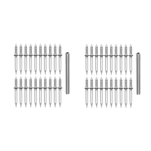 Clavos de Doble Cabeza 1000 piezas para Instalación de Zócalos sin Rastro miniatura 1