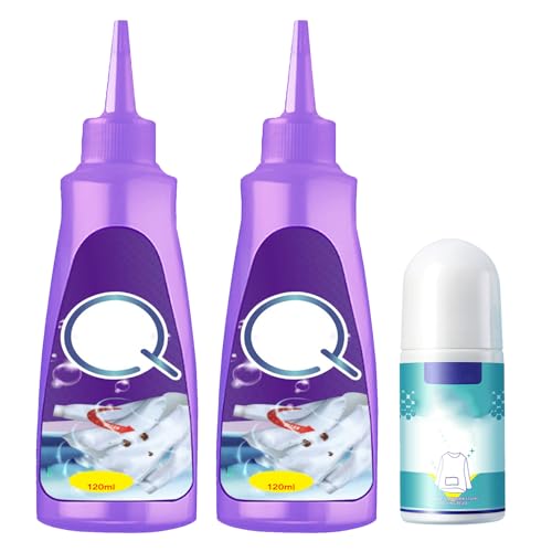 Active Enzyme Clothing Stain Remover,Oil Stains Remover for Clothes,Garment Stubborn Stain Cleaner,Fast Stains Remover Laundry Stainn Removerr,with A Clothing Stain Removere Roll Ball