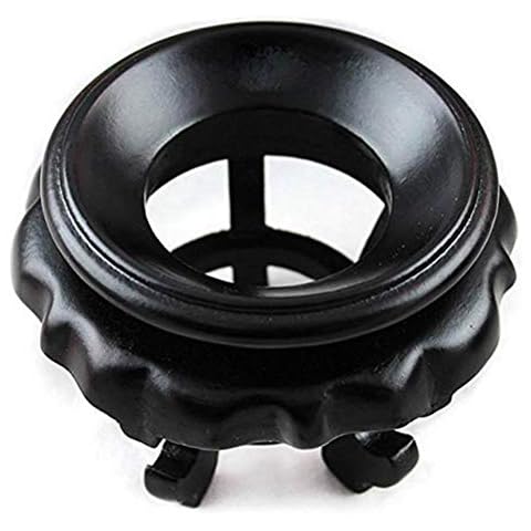 Macabolo Ostrich Egg Stand, Wooden Display Base Stand Egg Holder Desktop Decorative Crafts for Sculpture Crafts Interior Decoration Cover