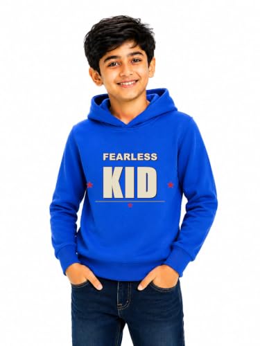 Image of Boys Hooded Sweatshirt | Cotton Blend Full Sleeve Hoodie for Boys