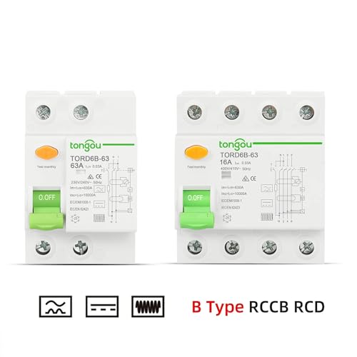 Disjoncteur différentiel 2P 25A 100mA Type B pour sécurité électrique