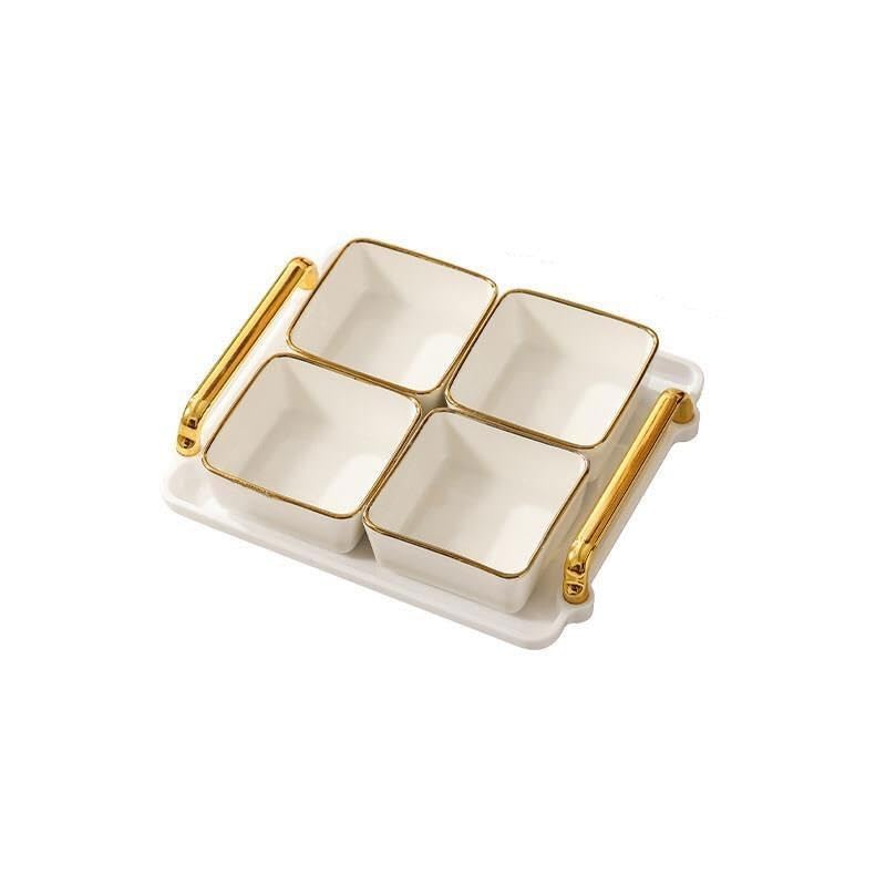 Multiuso Vassoio for frutta diviso. for caramelle dim sum(Grande)