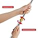 Cyfie Retractable Fishing Gaff, Stainless Steel Flounder Gig Frog Gig Gaff Pole, Muti-Size Telescopic Fishing Gaff with 8mm Screw, Capable for Gaff Harpoon Hook (16.4 Feet Retractable Pole)