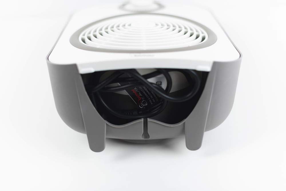 bimar HF204 Stufetta Elettrica Bagno, Termoventilatore Elettrico a Basso Consumo con Selettore e Termostato Incorporato, 2 Potenze Riscaldanti, Corpo in Plastica con Maniglia Integrata