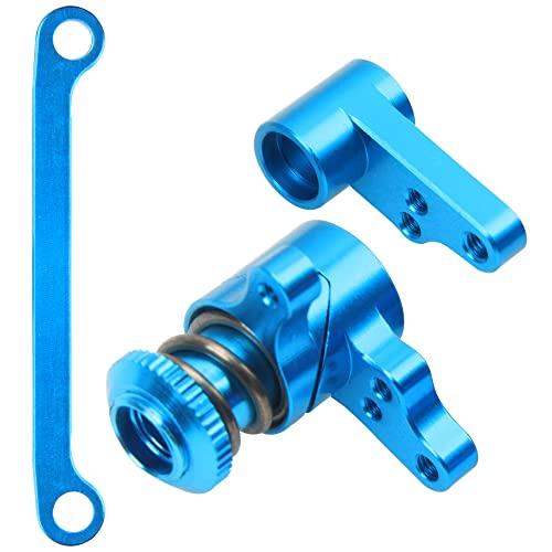 Vgoohobby XZ573 1Set Vgoohobby Aluminum Steering Assembly Servo Saver Complete Compatible With Wltoys 1/14 144001 144002 144010 124016 124018 124019 Rc Car thumb #1