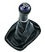 Schaltsack & Schaltknauf für VW Golf 2 3 4 Polo 6N für Passat 35i - 5 Gang - Schwarz - Blau - Schaltmanschette Schalthebel Manschette für Schaltung - Knauf Hebel für Schaltgetriebe 12mm - A0254-5