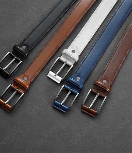 Men's belt with pin or automatic buckle business casual belt3