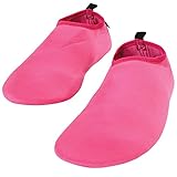 Hudson Baby Unisex-Baby Water Shoes for Sports, Yoga, Beach and Outdoors, Kids and Adult Solid Hot Pink, 40-41/6-7 Kids/7-8 Womens/6-7 Mens