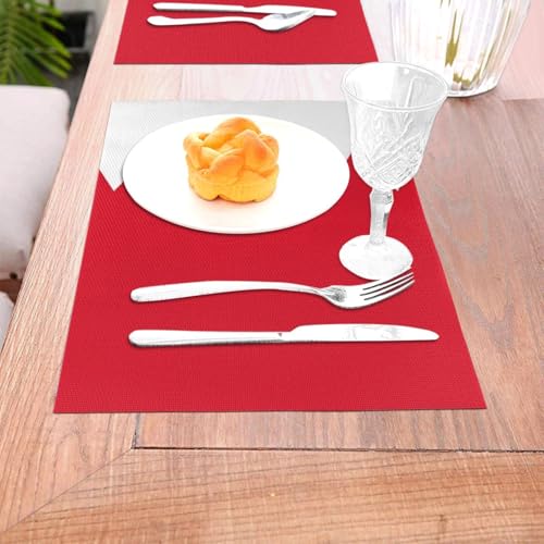 Set de table en PVC tissé Bahreïn lot de 8 pièces lavables