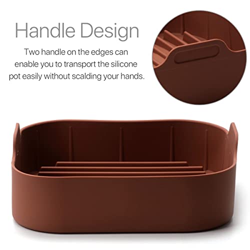 image for VANANA Air Fryer Silicone Pot, Reusable Thickened Food Safe Air Fryers