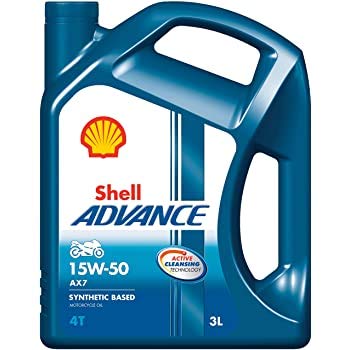 Shell Advance AX7 15W50 3LTR Active Cleansing Technology