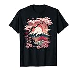 Japanese Sakura Garden Geisha Mount Fuji Cherry Blossom T-Shirt