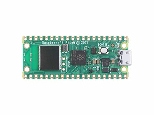 Raspberry Pi Pico W - Raspberry Pi RP2040 chip, Wi-Fi & Bluetooth 5.2 Supported, Beginner-Friendly microcontroller, Small & Flexible Design