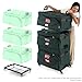 TreeKeeper Stack & Lock™ Adjustable Christmas Ornament Storage Box Holds 48 Ornaments up to 6 Inches Tall by Any Width/Length, 2 Removable Trays with Moving Dividers