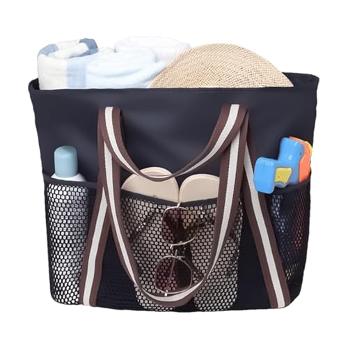 Zwxqe - Bolsa de playa, resistente al agua, resistente al agua, bolsas de playa, con cremallera, cruise Vacation Travel Must-Have, perfecto para Storing Sunscreen, Slippers, Towels, Phones, and Shirts