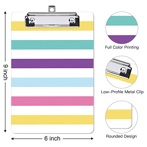 Image of Small Plastic Clipboard 6 x 9 in, Standard A5 Size Fashion Clip Board