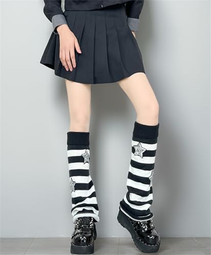 Y2k Harajuku Leg Warmers Women Goth Cute Punk Rave Alt Japanese Grunge3