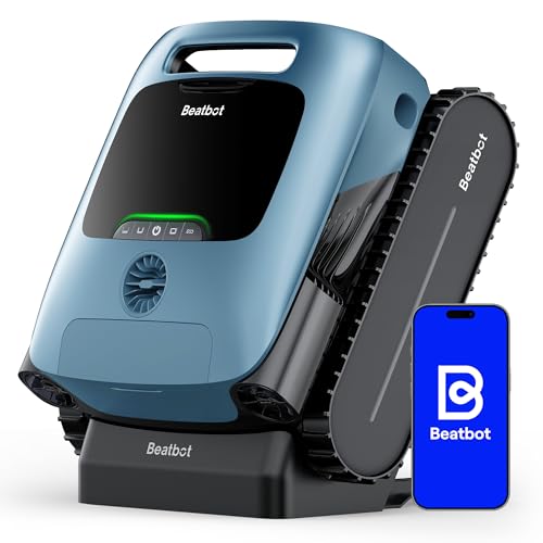 Image of (2026 Upgrade) Beatbot A100 Pro Pool Robot Vacuum, 5-in-1 Cleaning with Smart Surface Parking, Clarifies & Skims Water, Ideal for Inground Pools up to 3,299 Sq.ft - Cobalt Blue Aquasense pro