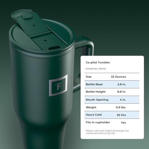 IRON °FLASK Co-Pilot 32oz Insulated Tumbler with Dual Lids — view 9