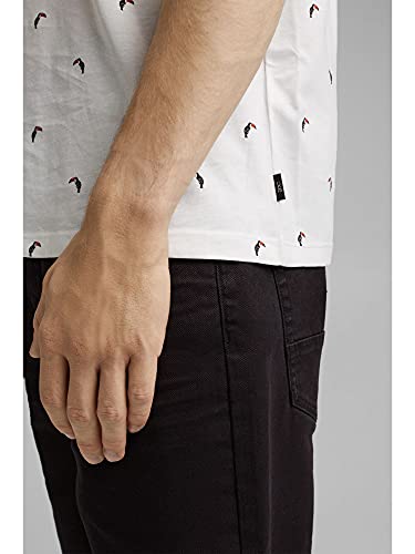 ESPRIT 061cc2k310 T-Shirt, 113/Bianco Sporco 4, S