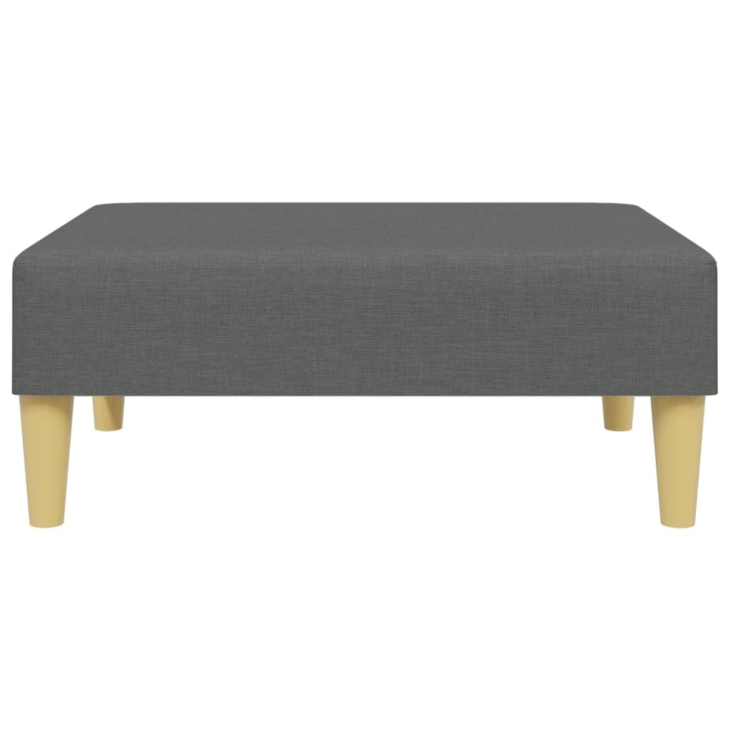 Homgoday Sofá Cama de 2 plazas con Almohadas y Taburete Tela Gris Oscuro, Sillones de Televisión, Sofás de Descanso Relax, Sofas De Salon, Hogar Sofa Muebles，Asientos Tapizados para Salón