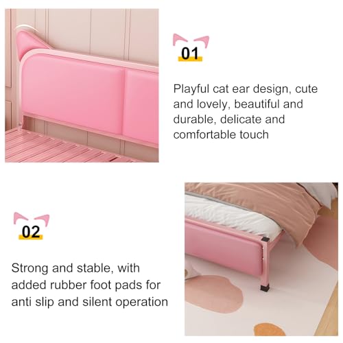 Estrutura De Cama Queen De Metal Com Cabeceira, Estrutura De Cama Com Armazenamento Embaixo Da Cama,