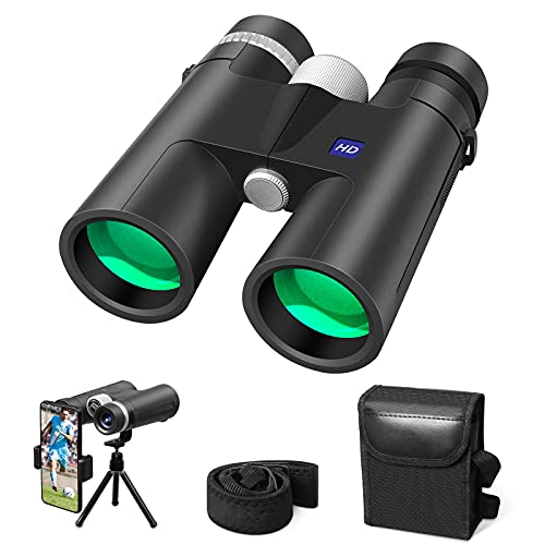 Aoaoy Fernglas 12x42 HD Kompakte Ferngläser Wasserdicht für ErwachseneKinder und Kinder, Fernglas mit BAK4-Prismen und…