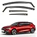 Price comparison product image iSpeed Premium Wind Deflectors for Seat Leon mk4 5 Doors Hatchback 2020-onwards 4pc - Keep Your Car Ventilated in Rain - Reduce Wind Turbulence - Tinted In-Channel Type
