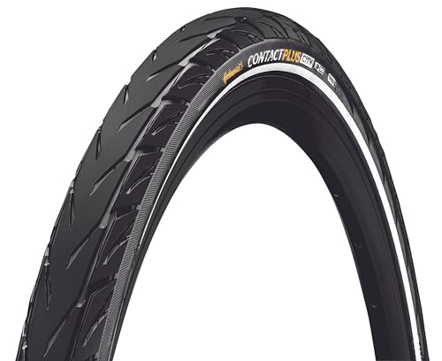 Continental Fahrradreifen 42-622 Contact Plus City schwarz Reflexstreifen...
