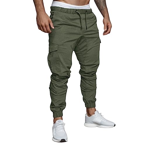 Cargo Joggers for Men Pants Professional Mens Sweatpants with Pockets Hiking Beach Light Weight Work Relaxed Fit