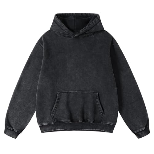 Womens Mens Hoodies Vintage Washed Lightweight Hooded Sweatshirt Casual Solid Loose Pullover Hoodie Streetwear Unisex2