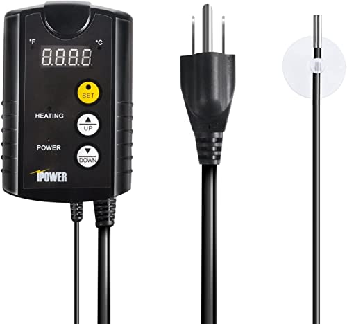 Ipower Glhtmtctrlhtmtl 48" X 20" Warm Hydroponic Seedling Heat Mat And Digital Thermostat Control Combo Set For Plant Germination, Black #TOP3
