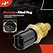 A-Premium Engine Coolant Temperature Sensor [2 Pins] Compatible with Jeep, Dodge, Chrysler, Mitsubishi & Plymouth Models - Grand Cherokee Caravan, Wrangler, Ram 1500, Town & Country, Eclipse, Breeze