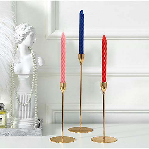 Xiangzhu 7 Pair 100% Pure Beeswax Handmade Taper Candles, 9 Inch Smokeless Dripless Wax Candles, Beeswax Candle For Home Gift Ideas, Chrismas Candles For Chrismas Tree Decoration #TOP2