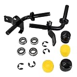 Weelparz GY22252BLE Kit de husillo de dirección GY22251BLE compatible con tractor John Deere D100 D110 D120 D130 LA140 LA145 LA150 LA155 LA165 LA175 D140...