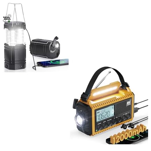 Solar Hand Crank Emergency Lantern and Radio
