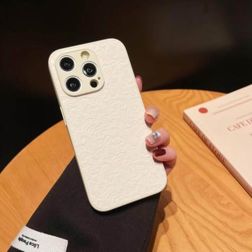 Coque iPhone 12 Pro en silicone souple antichoc et dos texture cuir