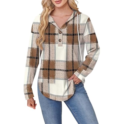 Sweat à capuche ample femme au motif tartan pour vos moments cocooning