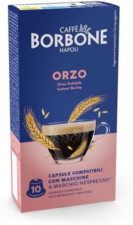 Caffè Borbone Soluble Barley Capsules (Pack of 60) — Tasty Barley Blend — Delicious Single-Use Tea Pods Compatible with Nespresso* Machines for Domestic Use