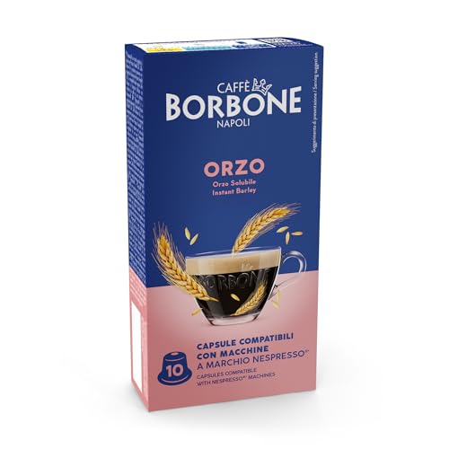 Caffè Borbone Orzo Solubile - 60 capsule (6 confezioni da 10) - Compatibili con le Macchine ad uso domestico Nespresso, 180g