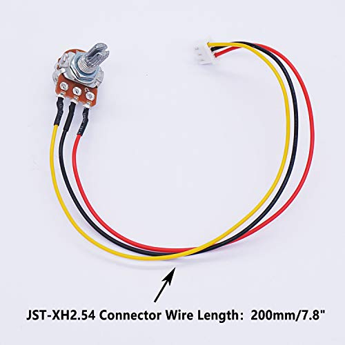 Twtade CA-WH148-10KBK 3Pcs 10K Ohm Linear Taper Adjustable Rotary Potentiometer Change Resistance Wh148 B10K 3 Pin thumb #1