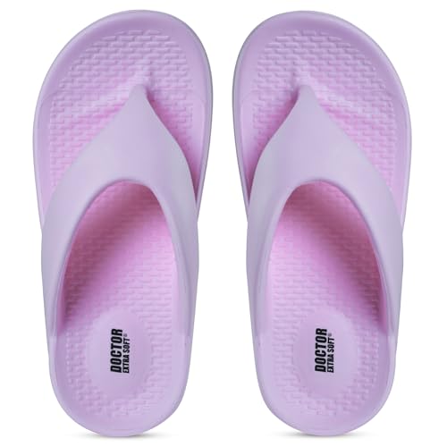 Image of DOCTOR EXTRA SOFT Women's EVA Flip Flop Slippers| Lightweight Comfortable Sandals| Thick Sole Cushion Slip-On, Waterproof Cloud Soft Platform Thong for Summer Beach, Pool & Indoor Outdoor Wear D-557
