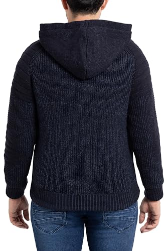 X RAY Mens Zip Up Cardigan Sweater for Men, Full Zip Slim Fit Knit Jacket for Spring (Big and Tall),4