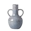   VICTOR-TERESA-Ceramic-Vase-for-Home-Decor-81-Rustic-Vintage-Blue-Vases-for-Flowers-Farmhouse-Decorative-Vases-for-Pampas-Grass-Mantel-Living-Room-Centerpieces-Valentines-Gifts-for-Her